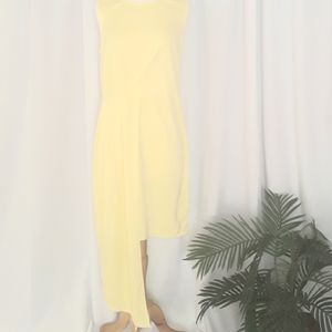 Bar III Sleeveless Asymmetrical Drape Dress NWT M